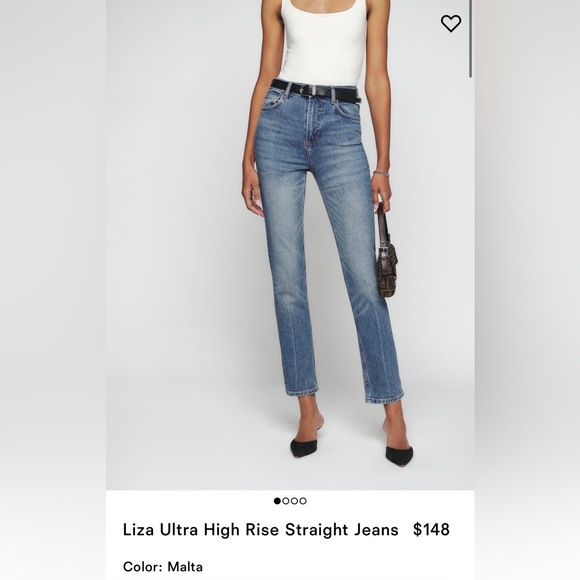 REFORMATION NWT Liza Ultra High Rise Jeans W size 28.  SOFT😍 Perfect stretch - Picture 1 of 12